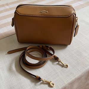 COACH Crossbody Bag in Tan w/ Gold Hardware